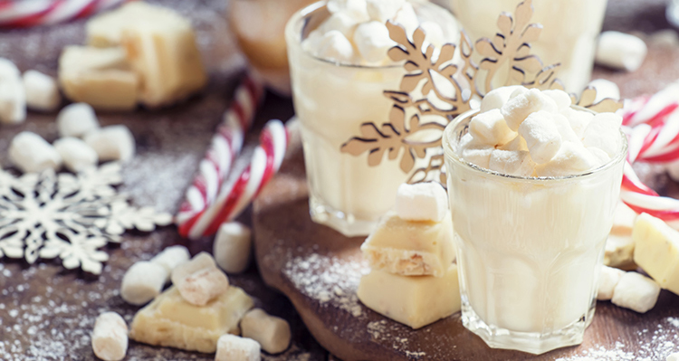 Weiße Schokolade mit Marshmallows