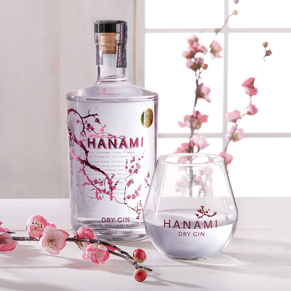  Hanami Dry Gin mit Glas 